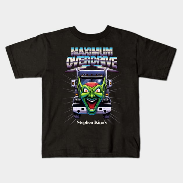 Maximum Overdrive Goblin Truck Kids T-Shirt by Scud"